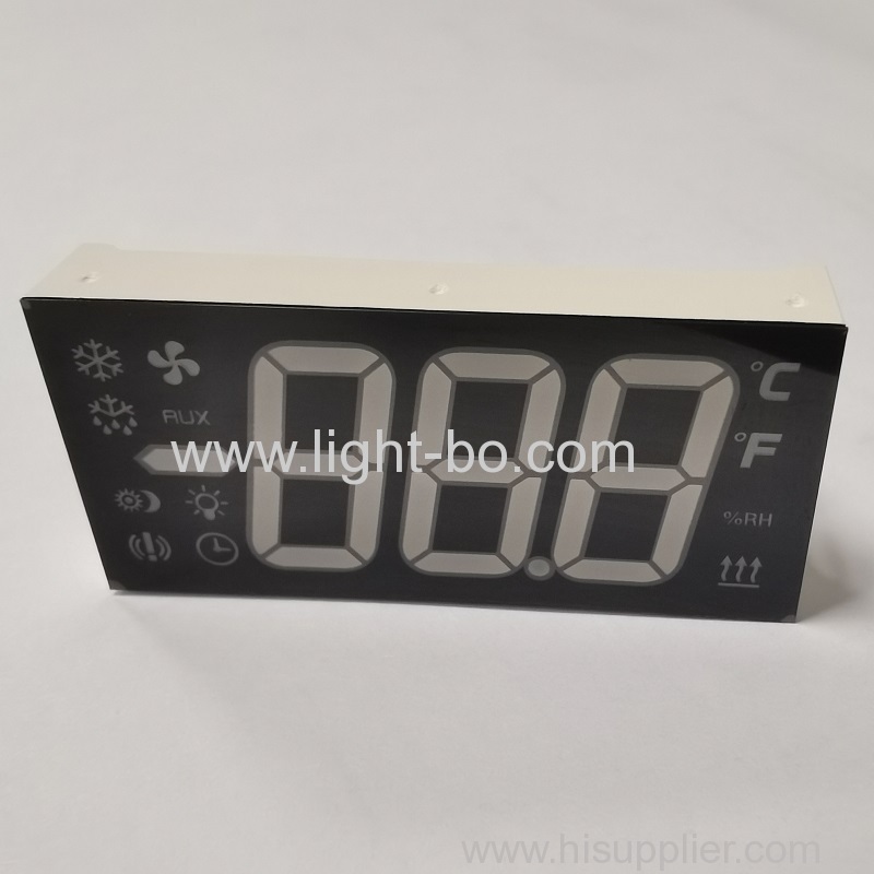 Display LED a 7 segmenti e 3 cifre, anodo comune ultra blu per controller frigorifero