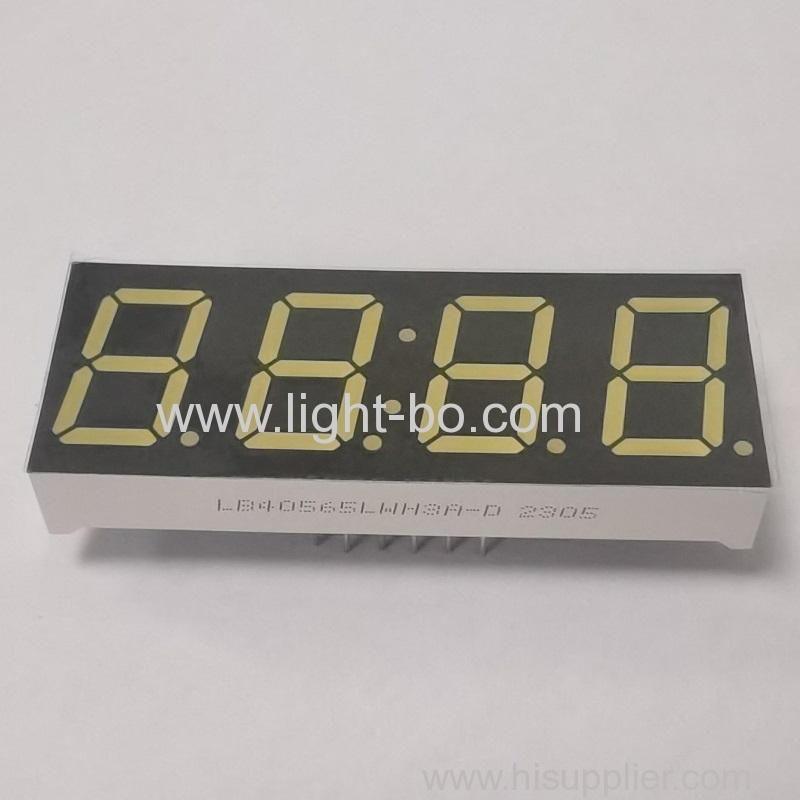 Display a LED a 7 segmenti, 4 cifre, 14,2 mm, ultra bianco, con catodo comune per timer digitale