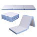 Konfurt Triple Forth Zone Folding Memory Foam Topper Removable Bamboo Cover and Non-Slip Bottom Mattress