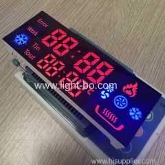 Customized 7 Segment LED Display Common anode Ultra Red/Blue for Gas Cooker Controller