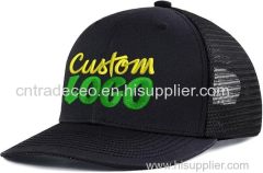 Custom Logo Embroidered Trucker Hats for Men Adjustable Snapback Mesh Cap