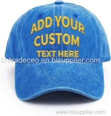Personalized Embroidered Baseball Cap Custom Hat