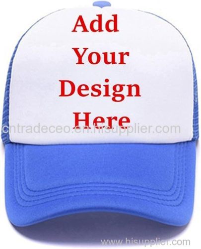 Personalized Snapback Trucker Hats Custom Unisex Mesh Outdoors Baseball Caps