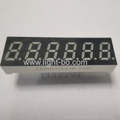 Green Small Size 6 Digit 7 Segment LED Display Common Cathode for Frequency Converter