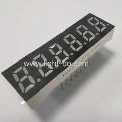 Green Small Size 6 Digit 7 Segment LED Display Common Cathode for Frequency Converter
