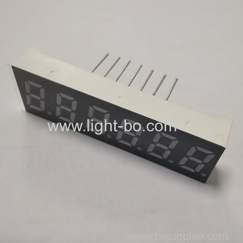 küçük boy 6 haneli 7 segment led ekran ortak anot yeşil frekans dönüştürücü için