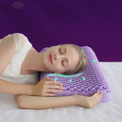 high quality food grade washable Super Durable Breath customized size Sleeping Black TPE Pillow