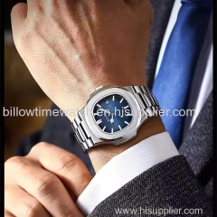 Custom Waterproof Men's Wristwatch Stainless Steel Quartz Luminous Function Relojes Watch for Man