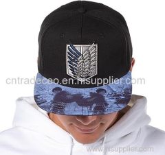 Attack on Titan Sublimated Brim Embroidered Regiment Shield Adjustable Snapback