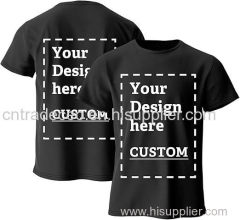 Custom T Shirts Personalized Your Own Crewneck Tee Shirt Customized Design Image/Text/Photo