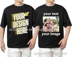 Custom T-Shirt for Men & Women - Personalized Tshirts with Photo and Text - Front and Back Printed