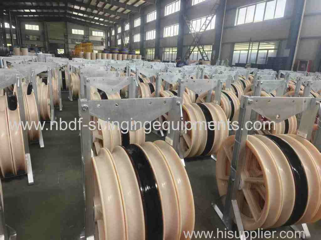 4 Conductors Stringing Blocks SHWQN822A 500 sets are exported to South America