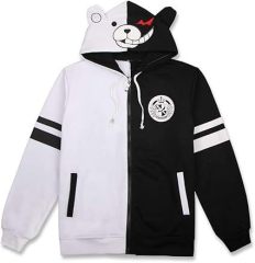 Bear Hoodies Anime Cosplay Costume Zipper Unisex Jacket Uniform