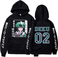 My Academia Hoodie Adult Men Deku Sweatshirt Izuku Cosplay Pullover Sweater