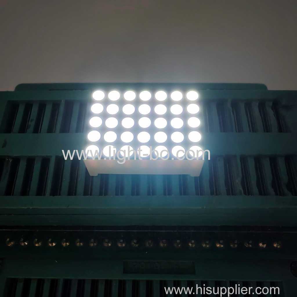 Pantalla LED blanca ultrabrillante de matriz de puntos de 5 x 7 pulgadas y 1,9 mm para indicador de número de piso de ascensor