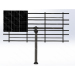 Support structure of dual-axis solar tracker