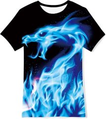 Kids Neon Graphic T-Shirt Fun 3D Printed Short Sleeve Tees custom design your own logo