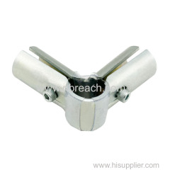 3/4inch 90 Degree Structural Pipe Connector 3 Way Metal Joint Tubing Clamp Steel Corner Fitting End Rails Clamps
