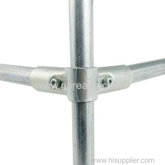 3/4inch 90 Degree Structural Pipe Connector 3 Way Metal Joint Tubing Clamp Steel Corner Fitting End Rails Clamps