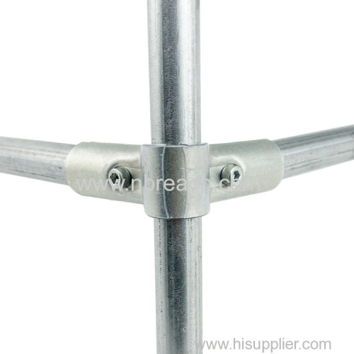 3/4inch 90 Degree Structural Pipe Connector 3 Way Metal Joint Tubing Clamp Steel Corner Fitting End Rails Clamps