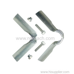 3/4inch 90 Degree Structural Pipe Connector 3 Way Metal Joint Tubing Clamp Steel Corner Fitting End Rails Clamps