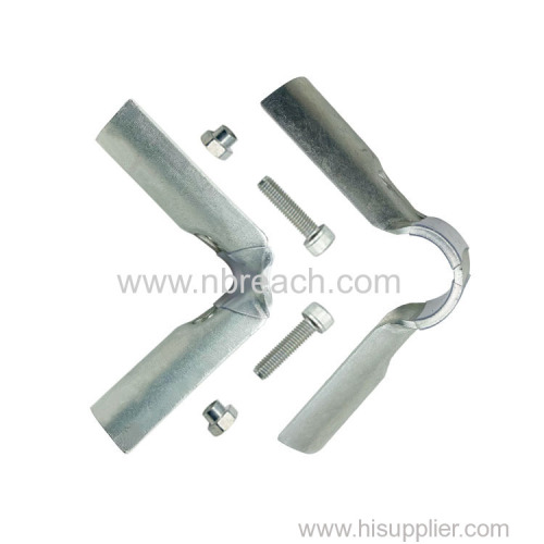 3/4inch 90 Degree Structural Pipe Connector 3 Way Metal Joint Tubing Clamp Steel Corner Fitting End Rails Clamps