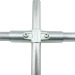 3 Way Cross Metal Joint Steel Corner Fitting End Rails Clamps 3/4" Metal Joint Tubing Clamp 180 Degree Structural Pipe C