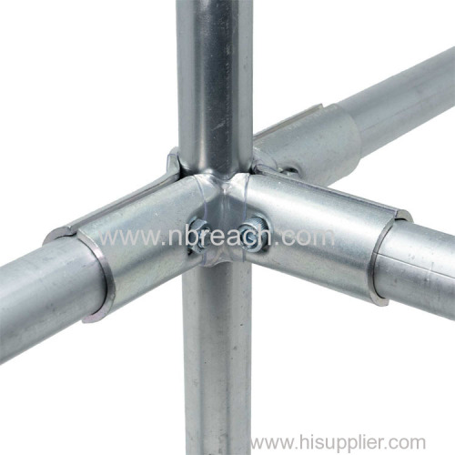 3/4" Pipe Fitting 4 Way Structural Pipe Connector USA Standard Electrical Metallic Tubing EMT Connectors for Pipe DIY Bu