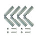 3/4" Pipe Fitting 5Way Structural Pipe Connector USA Standard Electrical Metallic Tubing EMT Connectors for Pipe DIY Bui