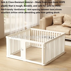 Clear Acrylic Dog Playpen - Indoor Transparent Pet Pen for Puppies Cats Rabbits Ferrets Easy to Assemble Whelping