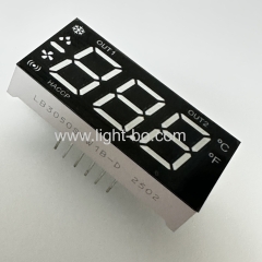 Ultra bright white LED Display 7 Segment 3 Digit 12.7mm Common cathode for Refrigeration control panel