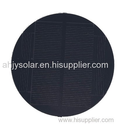 6V round small size solar pv panel r90 frosted pet small solar panel pv lawn light 6v1w