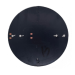 6V round small size solar pv panel r90 frosted pet small solar panel pv lawn light 6v1w