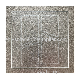 Semi-tempered photovoltaic solar panel glass