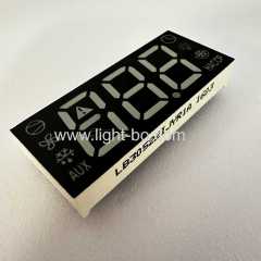 China Triple digit common anode super bright green/yellow/red 7 segment led display for Refrigerator control.