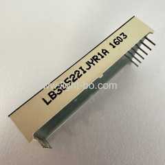 China Triple digit common anode super bright green/yellow/red 7 segment led display for Refrigerator control.