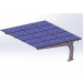 Photovoltaic power generation and charging integrated parking shed