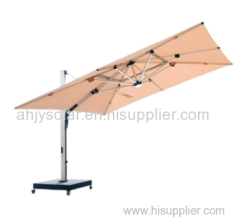 Outdoor Shade with Light Umbrella Solar LED Light Bar