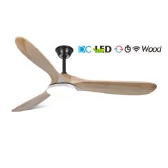 Wood Ceiling fan remote control ceiling fan with light