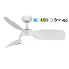 AC/DC ceiling fan white color LED light