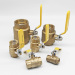 Brass Valve Factory OEM DN50 Yellow Body High Pressure Red Long Handle Female Thread 2 Inch Brass Ball Valve