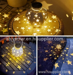 Solar Iron Star Night Light Outdoor Patio Waterproof