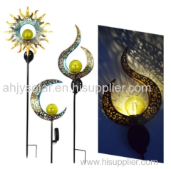 Solar Light Iron Lawn Projector Lamp