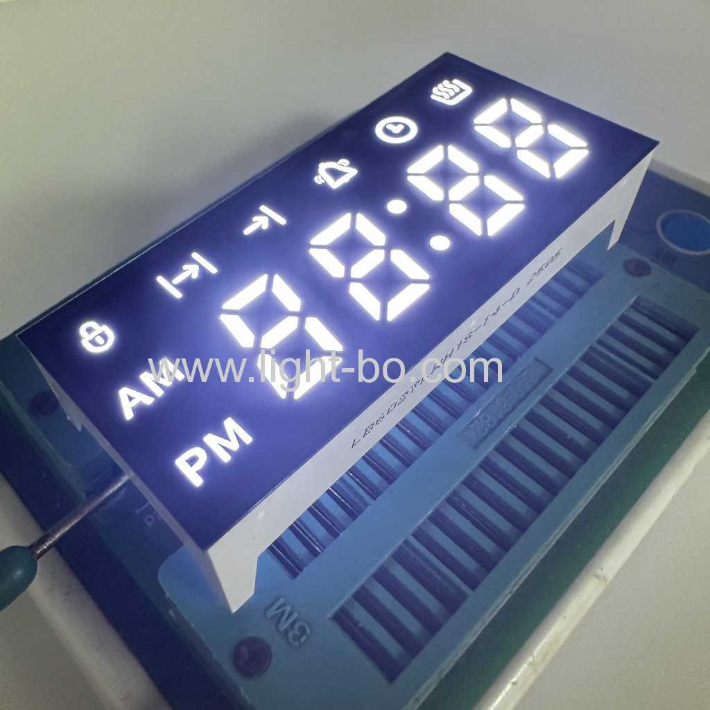 오븐 타이머 컨트롤러 내장용 초고휘도 백색 4자리 7세그먼트 LED 시계 디스플레이 공통 음극