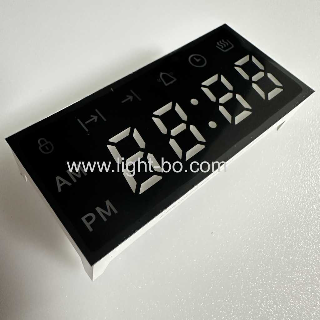 오븐 타이머 컨트롤러 내장용 초고휘도 백색 4자리 7세그먼트 LED 시계 디스플레이 공통 음극