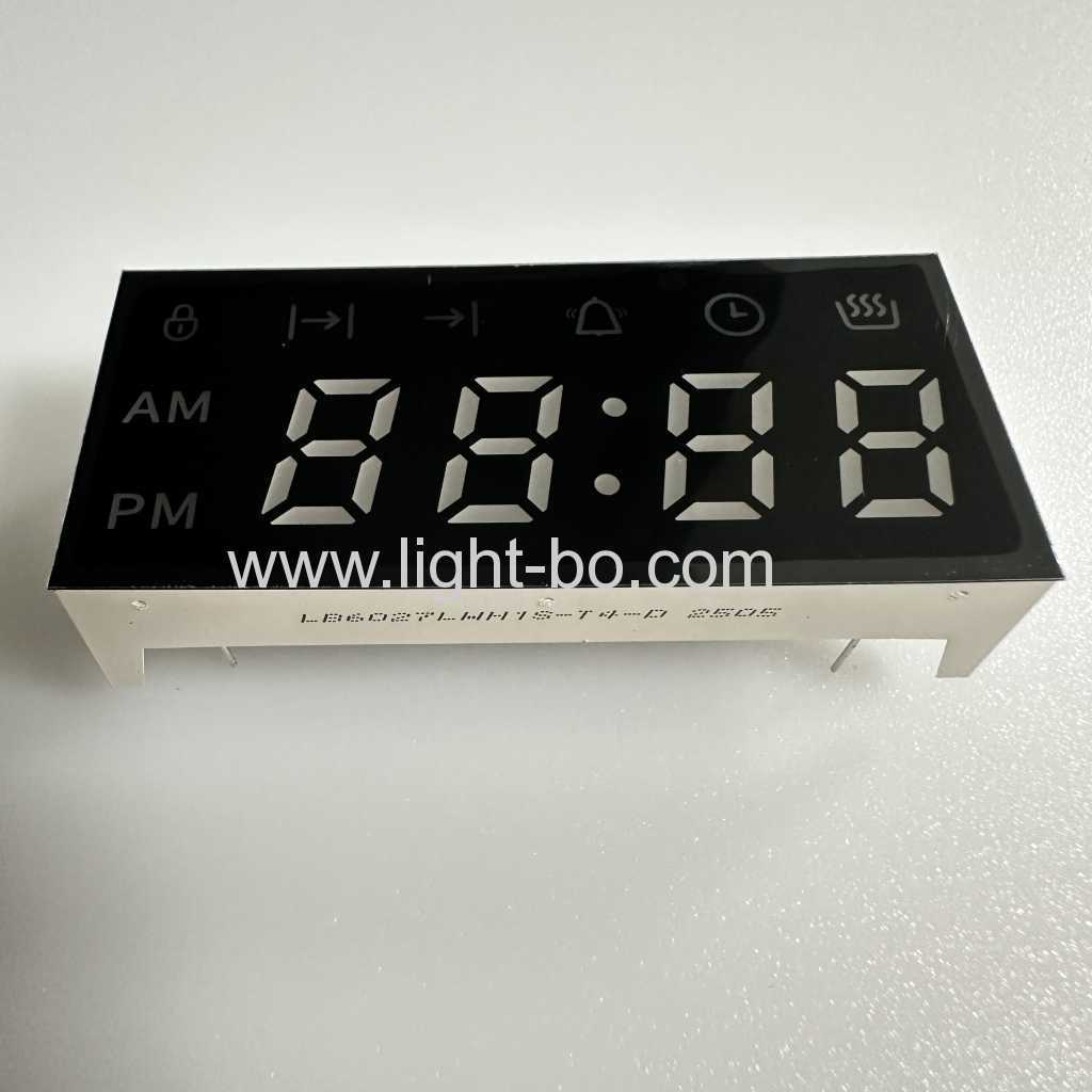 오븐 타이머 컨트롤러 내장용 초고휘도 백색 4자리 7세그먼트 LED 시계 디스플레이 공통 음극