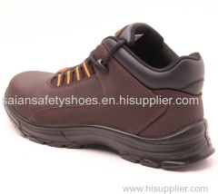 OEM Factory's Hot Sale Men's Nubuck Leather Safety Shoes Anti-Static Slip Proof with Steel Toe Work Suitable