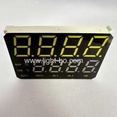 Dual Line 4+4 Digit White /Pure Green Customized 7 Segment LED Display Common Anode for process control