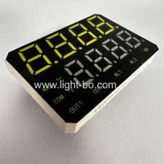 Dual Line 4+4 Digit White /Pure Green Customized 7 Segment LED Display Common Anode for process control