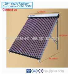 Pressurized vacuum tube solar water heater